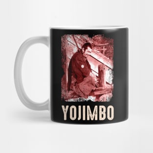 Legendary Ronin Elegance Yojimbos Vintage Scenes Apparel Inspired by Kurosawa's Epic Mug